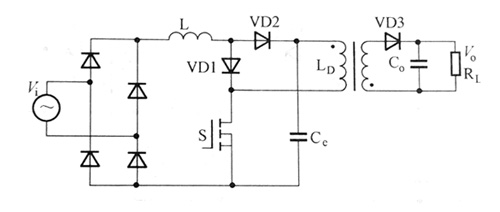 基本BOOST單級(jí)隔離式PFC變換器